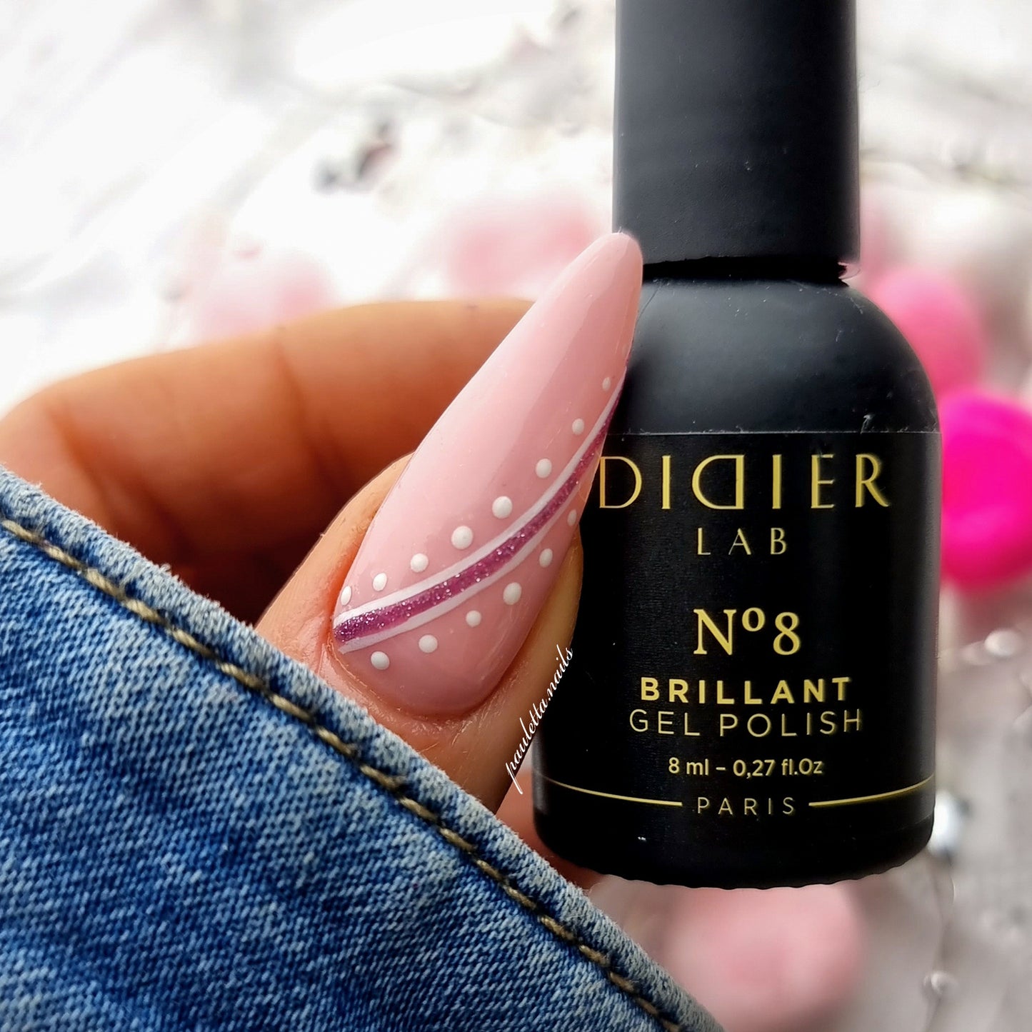 Gel Lak "Didier Lab", Brillant, No8, 8ml