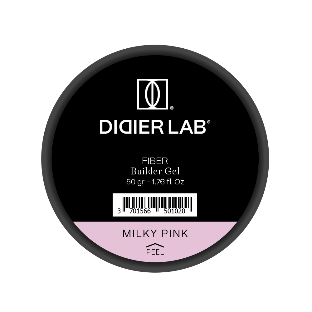 Stavební Gel se Skelnými Vlákny, Didier Lab, Milky Pink, 50g