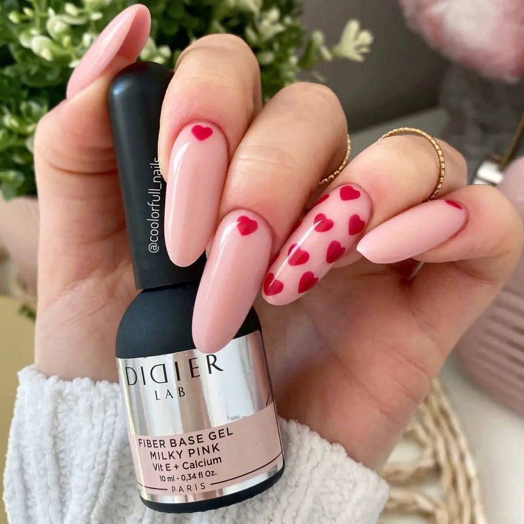 Podkladová Báze se Skelnými Vlákny "Didier Lab", Milky Pink, 10ml