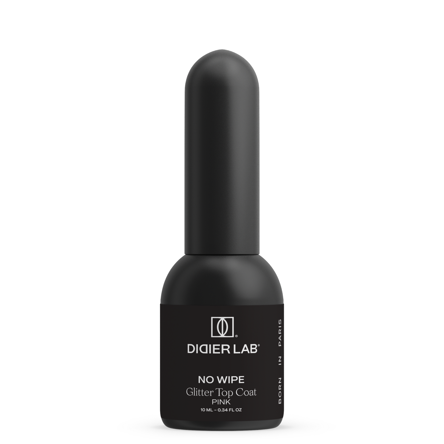 Gel polish "Didier Lab", Glitter Top coat, pink, 10 ml