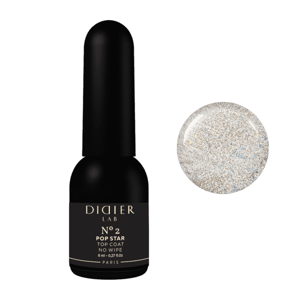 Top Coat No Wipe "Didier Lab", Pop Star, No2