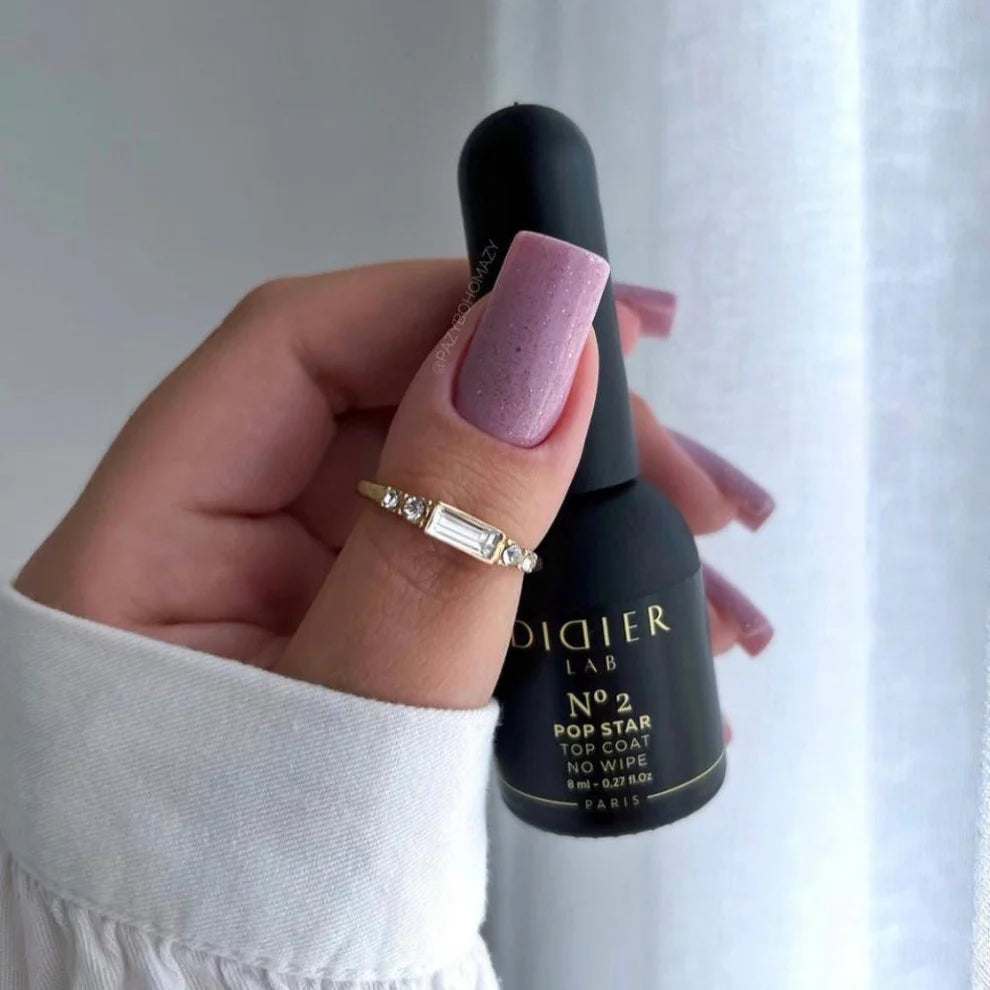 Top Coat No Wipe "Didier Lab", Pop Star, No1