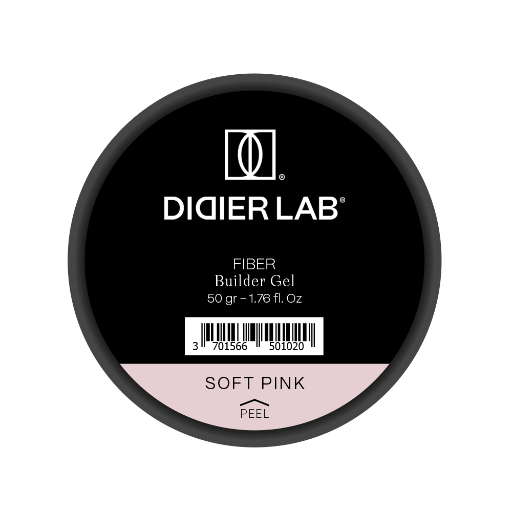 Stavební Gel se Skelnými Vlákny, Didier Lab, Soft Pink, 50g
