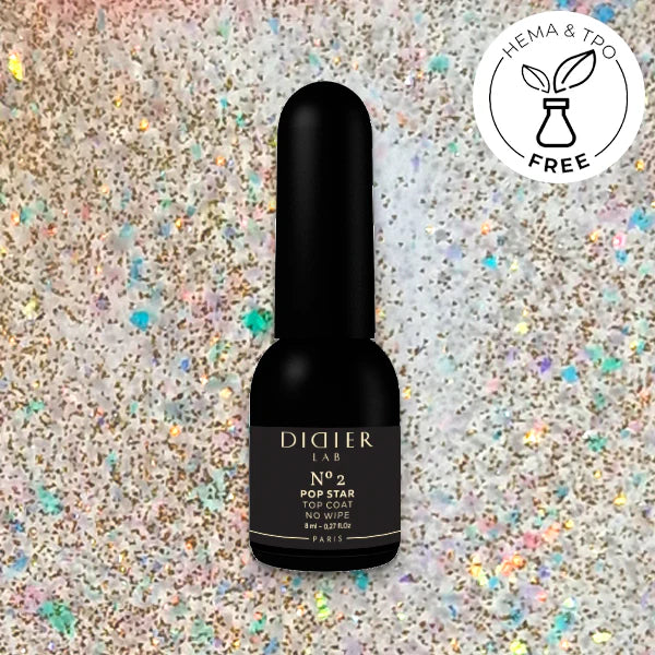 Top Coat No Wipe "Didier Lab", Pop Star, No2