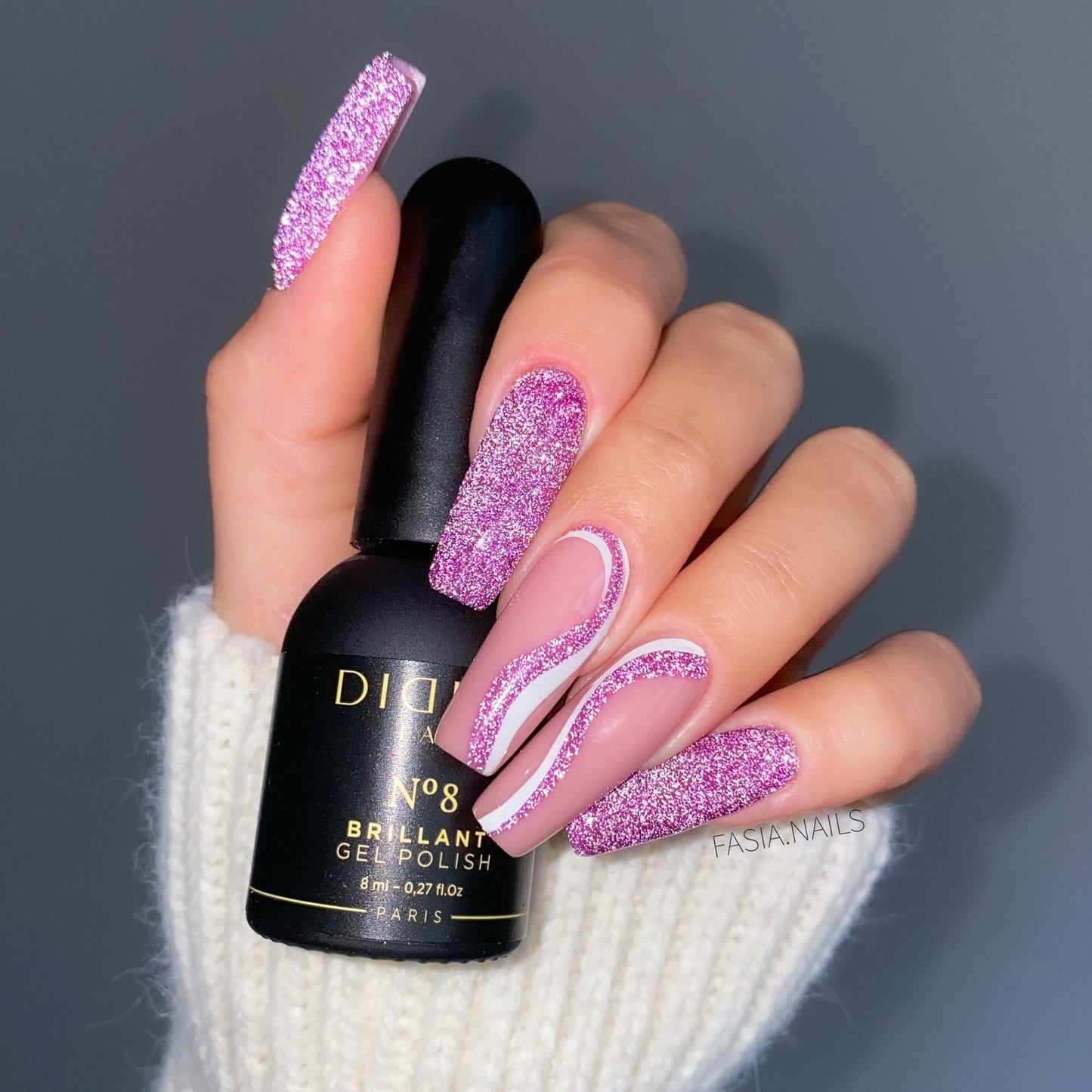Gel Lak "Didier Lab", Brillant, No8, 8ml