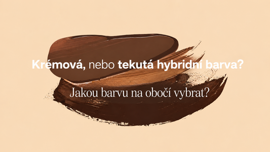 Krémová, nebo tekutá hybridní barva? Jakou barvu na obočí vybrat?