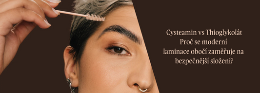 Cysteamin vs Thioglykolát - laminace obočí