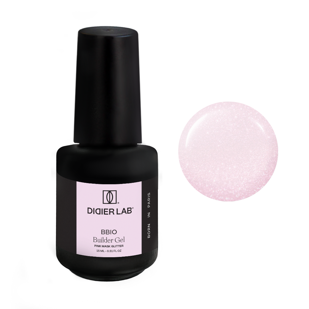 Stavební Gel BBIO "Didier Lab" Pink Mask Glitter, 15ml