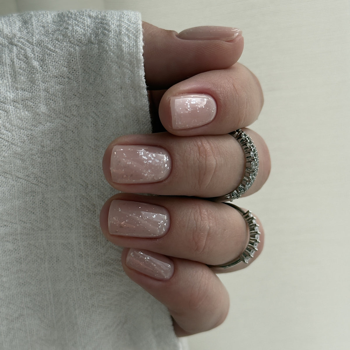 Gel polish "Didier Lab", Glitter Top coat, silver, 10 ml