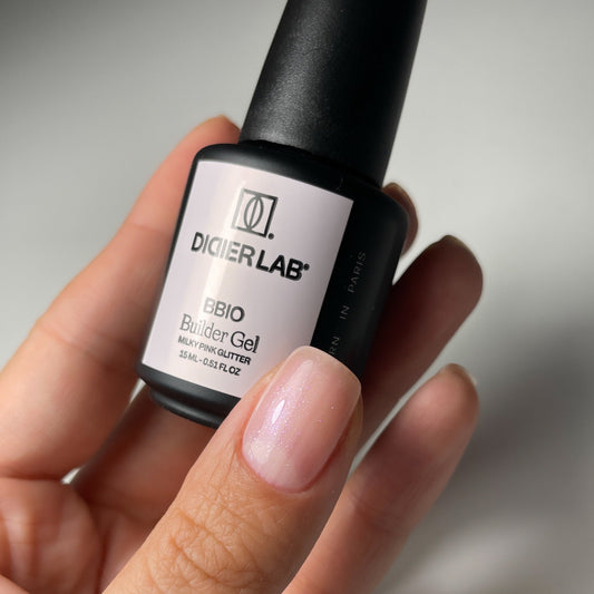 Stavební Gel BBIO "Didier Lab" Milky Pink Glitter, 15ml