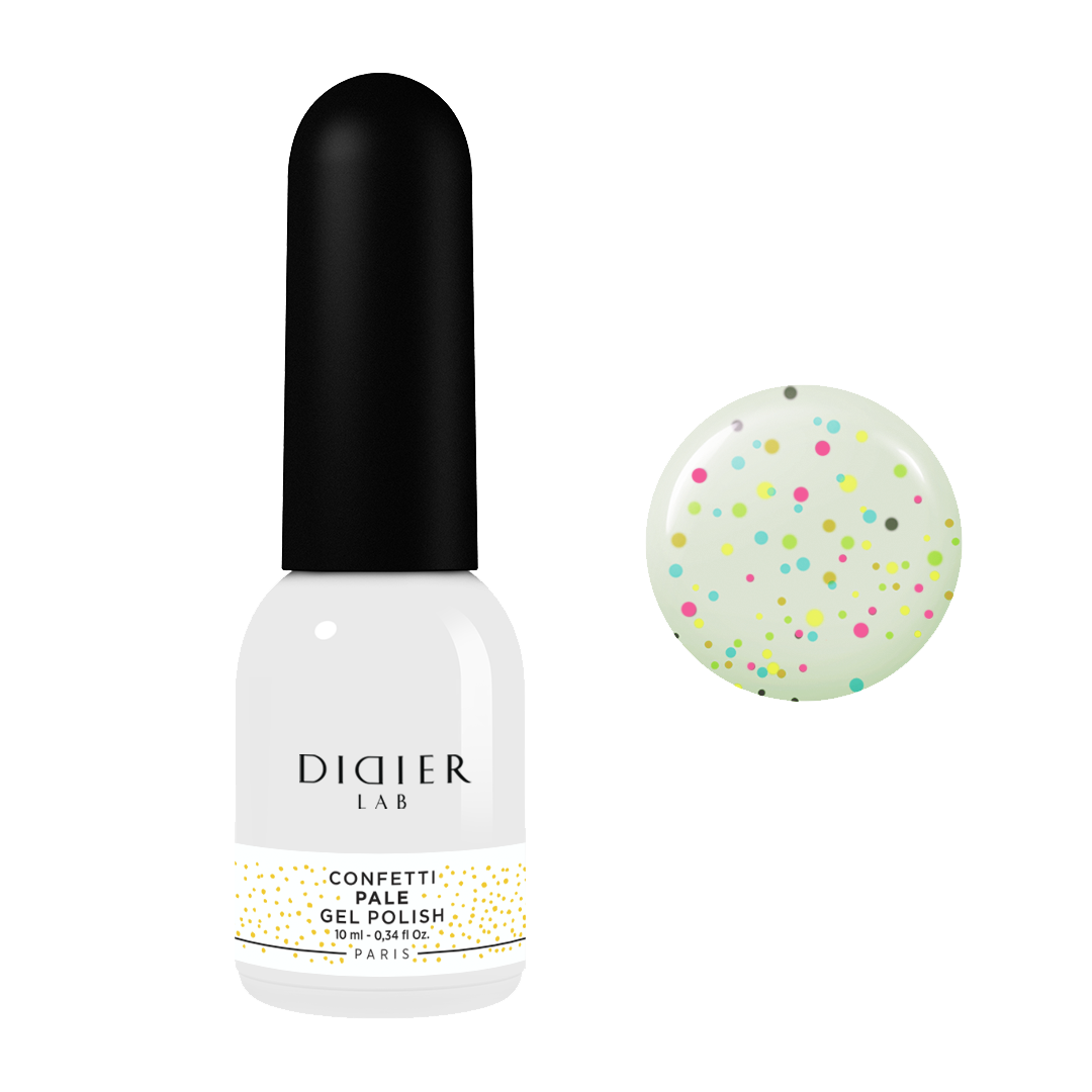 Gel Lak "Didier Lab", Confetti, Pale, 10ml
