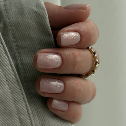 Gel polish "Didier Lab", Glitter Top coat, gold, 10 ml