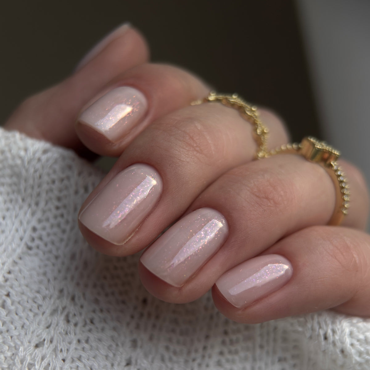 Gel polish "Didier Lab", Glitter Top coat, pink, 10 ml