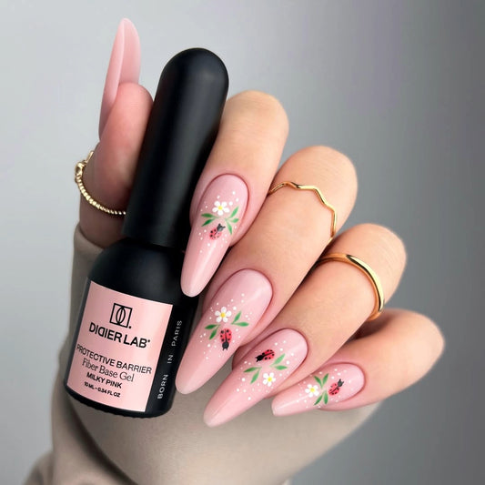 Podkladová Báze se Skelnými Vlákny "Didier Lab", Milky Pink, 10ml