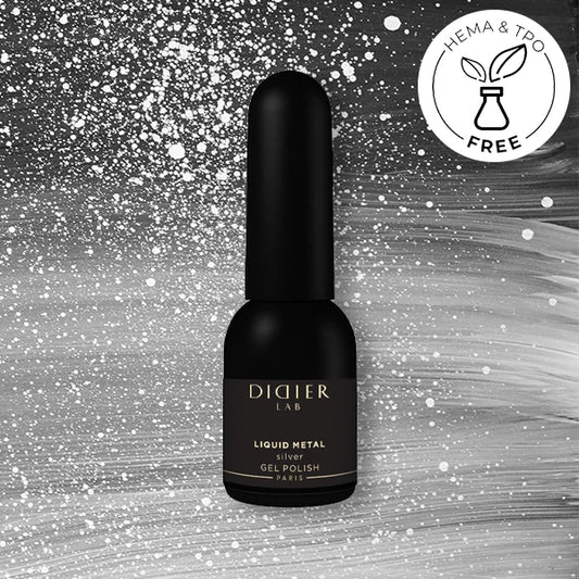 Gel Lak s Efektem Kočičího Oka, Stříbrný, 10ml
