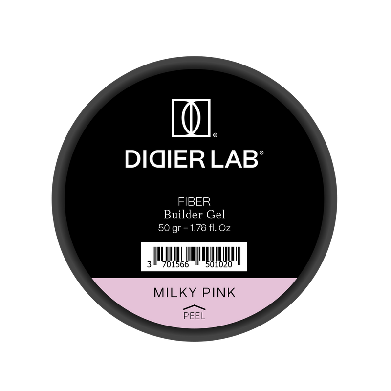 Stavební Gel se Skelnými Vlákny, Didier Lab, Milky Pink, 50g