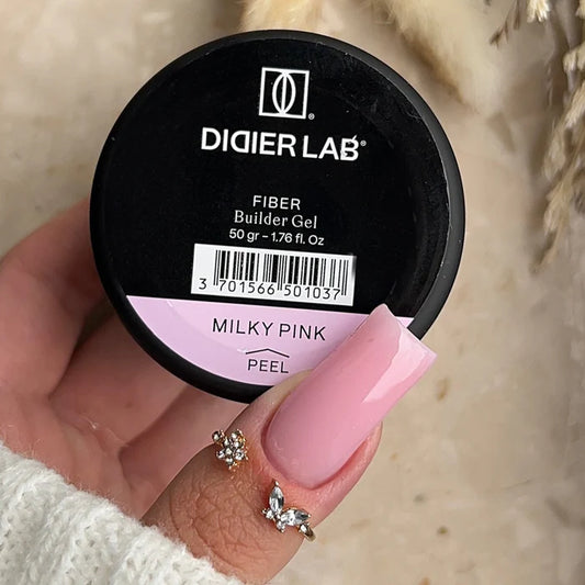 Stavební Gel se Skelnými Vlákny, Didier Lab, Milky Pink, 50g