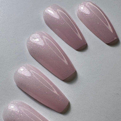 Gel polish "Didier Lab", Glitter Top coat, pink, 10 ml