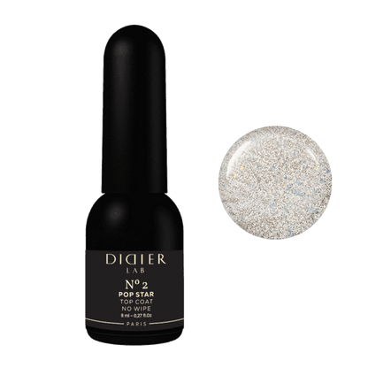 Top Coat No Wipe "Didier Lab", Pop Star, No2