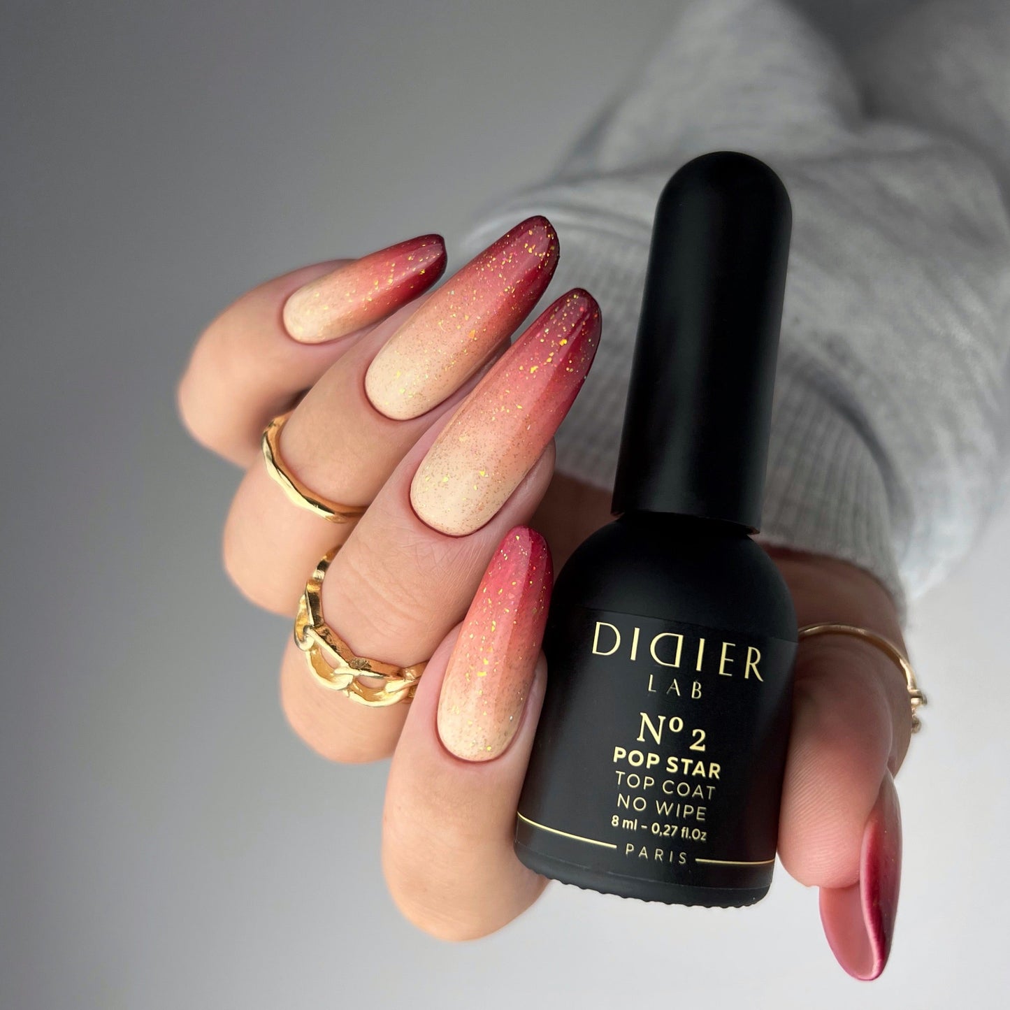 Top Coat No Wipe "Didier Lab", Pop Star, No2
