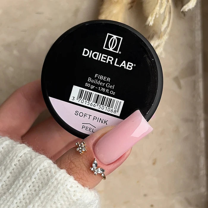 Stavební Gel se Skelnými Vlákny, Didier Lab, Soft Pink, 50g