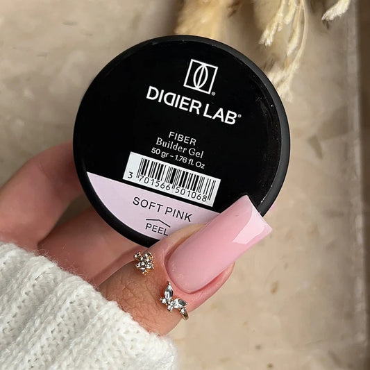 Stavební Gel se Skelnými Vlákny, Didier Lab, Soft Pink, 50g