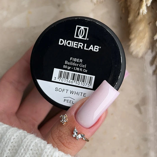 Stavební Gel se Skelnými Vlákny, Didier Lab, Soft White, 50g