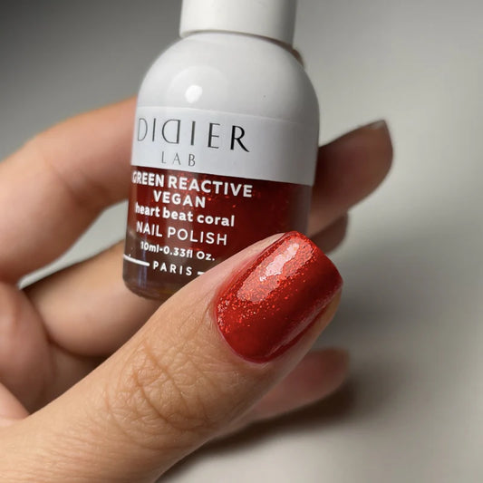 Veganský Lak na Nehty "Didier Lab", heart beat coral, 10mlV