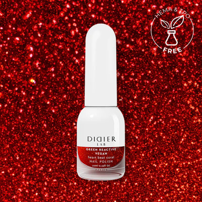 Veganský Lak na Nehty "Didier Lab", heart beat coral, 10mlV