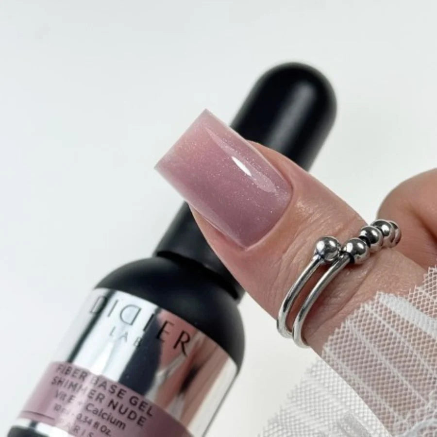 Podkladová Báze se Skelnými Vlákny "Didier Lab", Shimmer Nude, 10ml