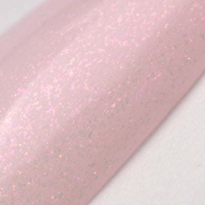 Gel polish "Didier Lab", Glitter Top coat, pink, 10 ml