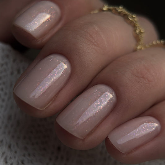 Gel polish "Didier Lab", Glitter Top coat, pink, 10 ml