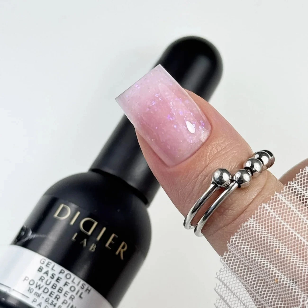 Gumová Podkladová Báze s Fólií "Didier Lab" Powder Pink, 10ml