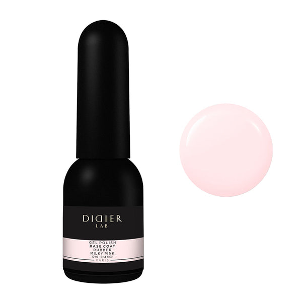 GEL POLISH, RUBBER BASE COAT, MILKY PINK, 10ML